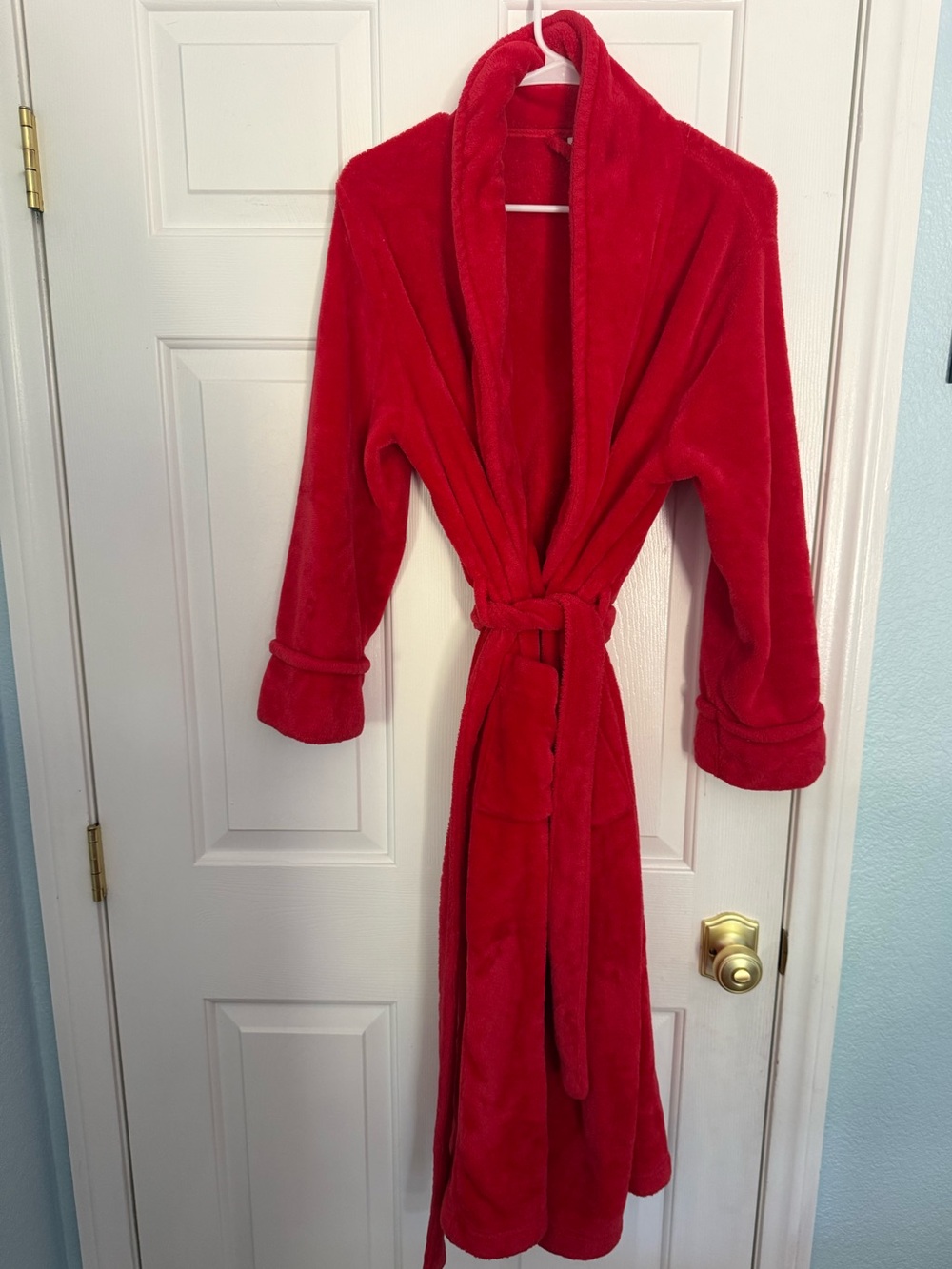 Sonoma Cozy Plush Red Bathrobe- Size S